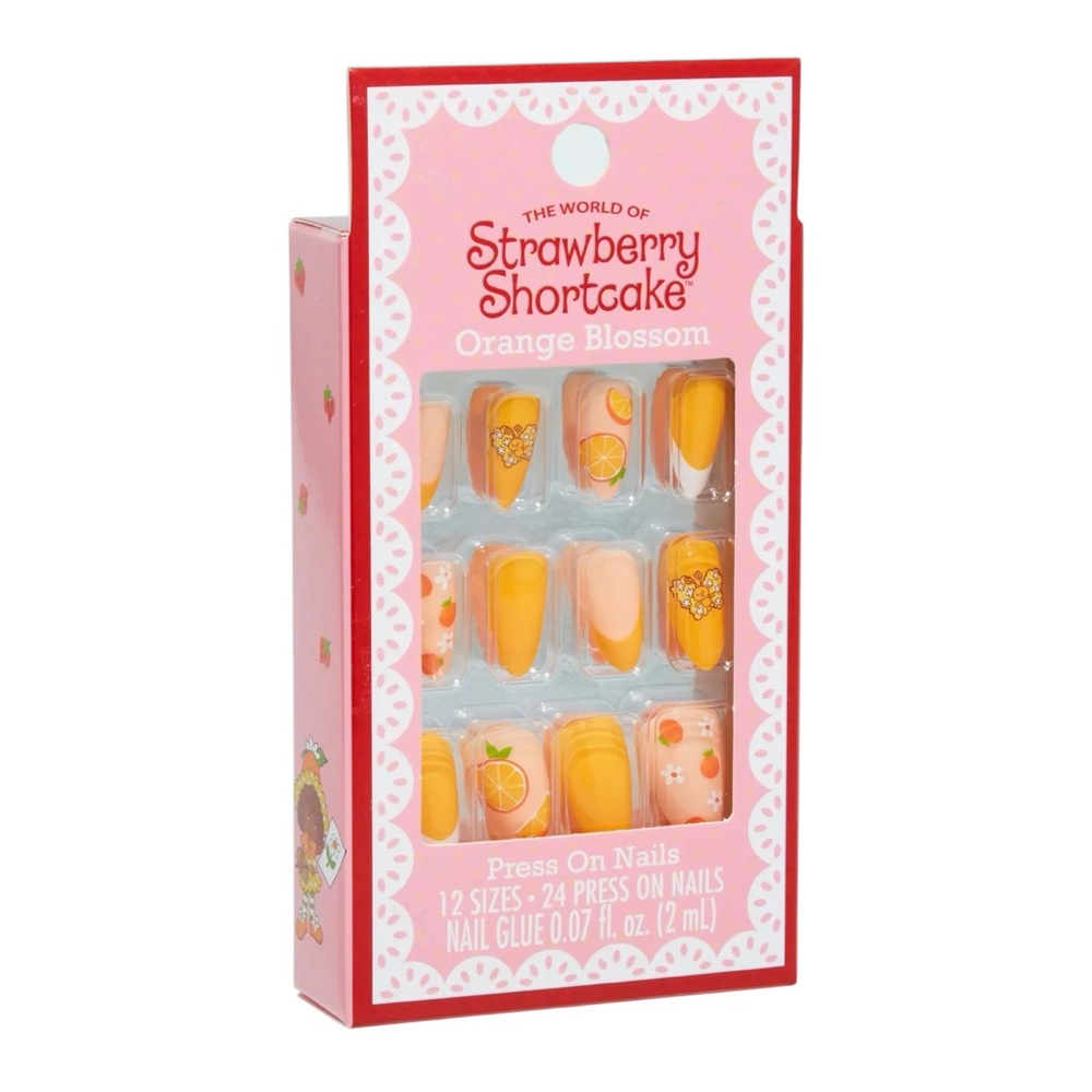 NEW Strawberry Shortcake Orange Blossom Marmalade 24 Press On Nails